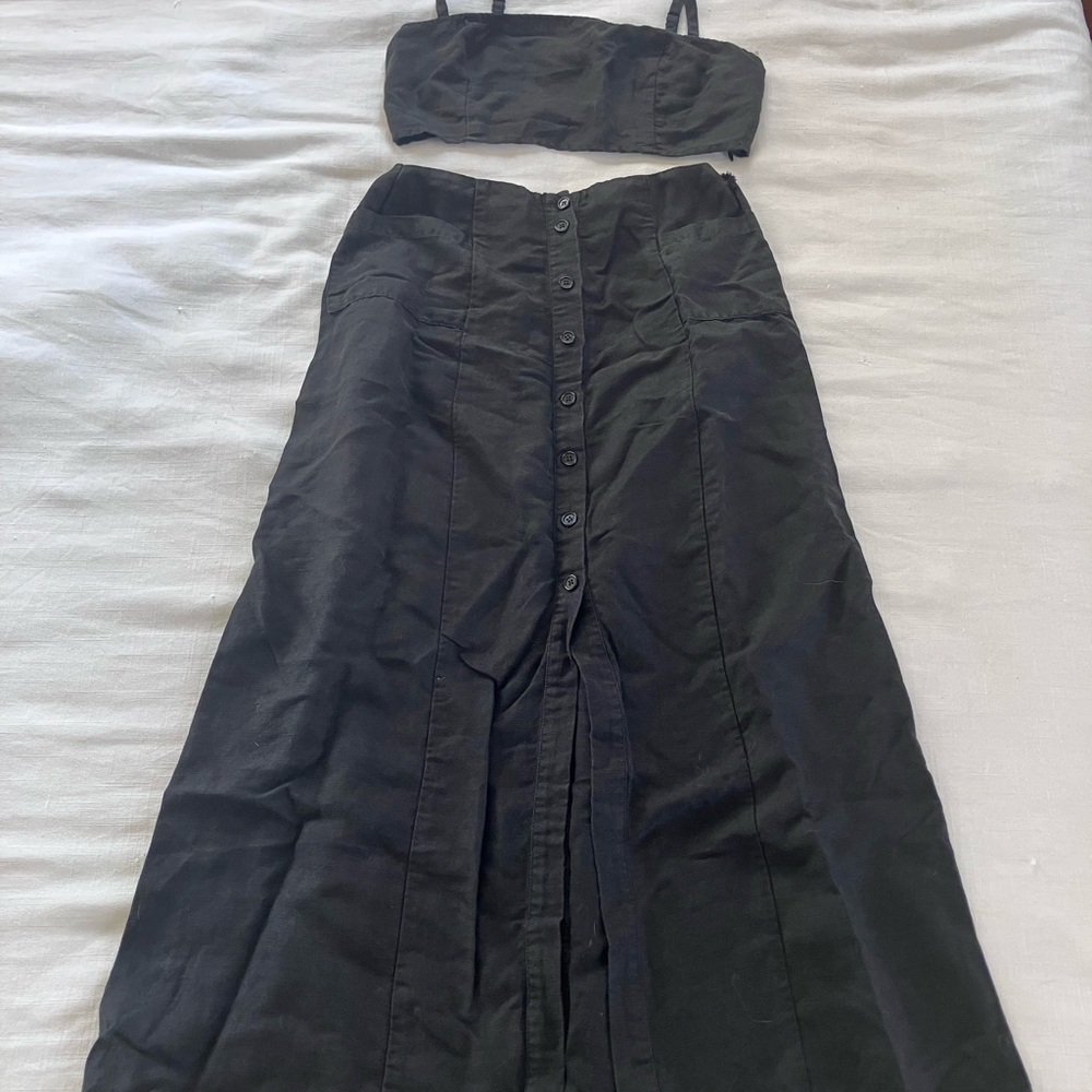 Reformation Elegant Black Buttoned Ensemble - image 1